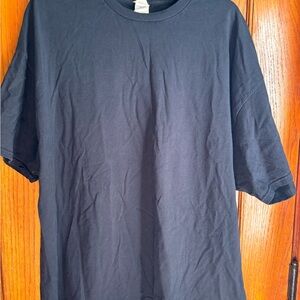 Hanes Men's Black Short Sleeve Tee